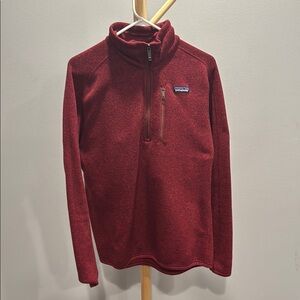 Patagonia Men's Better Sweater Quarter-Zip Fleece Pullover - Burgundy